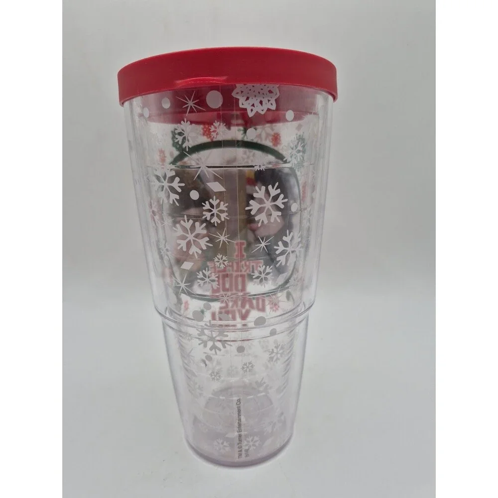 A Christmas Story Tervis Tumbler Hot/ Cold Red Lid, Holiday Tumbler 24 Ounce